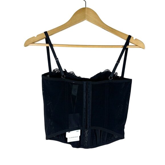 Commense Lace Mesh Bustier Top Womens Size S Fairy Grunge Goth Festival Concert - Picture 11 of 11